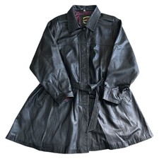 Giacca trench pelle lama