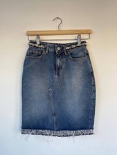 Gonna di jeans Guess Donna 25 - 38 IT Blu Dettaglio Perle Pre Owned