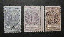 ITALIA, ITALY REGNO 1923 " Camice Nere  " 3 Valori Cpl set USED ss.147/149
