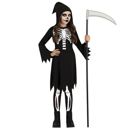 Costume mietitore nero - nero, morte