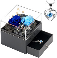 Rosa Preservada Con Collar