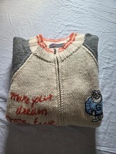 Cardigan full zip lana unisex