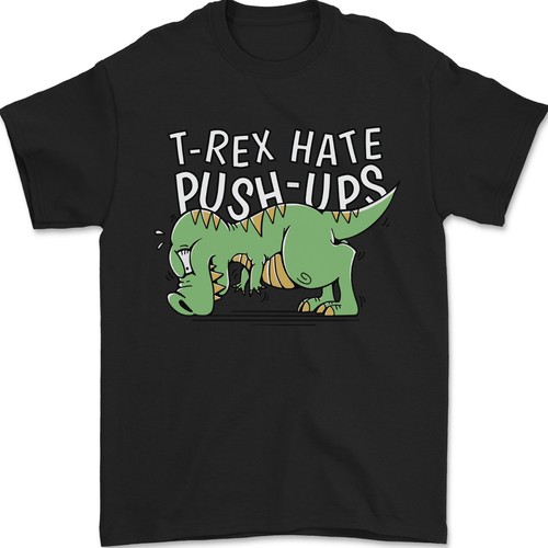 Rex hates pushups dinosauro - t-,