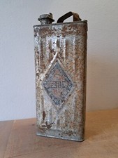 Antica Tanica Benzina Gasolio Olio Patina Vintage Militare Ruggine '50 Petrolio