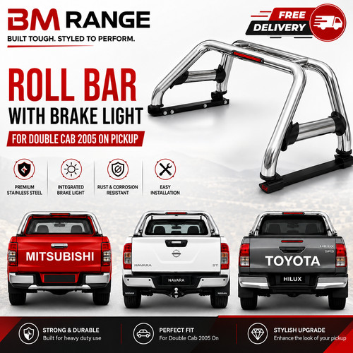 Roll bar acciaio inox - , cromato