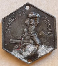 MEDAGLIA ARTIGLIERIA REGGIMENTALE REGGIMENTO PRIMA GUERRA MONDIALE WW1 TRINCEA