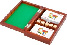 Scatola giochi carte e dadi Small Foot - 2 Mazzi di Carte e 5 Dadi-Poker-Ramino
