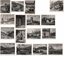 Stampe antiche LOTTO di 16