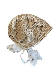 ❌ Cappello Cuffietta Anni 30/40 Italia Fascinator Vintage Pizzo Bambino