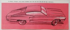 Pubblicità Advertising Auto Prototipo DODGE CHARGER 1968