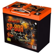 1 SP AUDIO SP-80A batteria agm capacità 80 Ah per competizioni e gare spl car