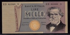 1000 Lire Verdi II° Tipo D.M