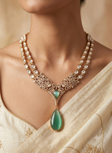 Collana kundan eshal - kundan,