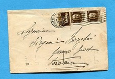 1930 IMP.c.5 + c.30 COPPIA ann.BOLOGNA in tariffa LETTERA FERMO POSTA  (222840)