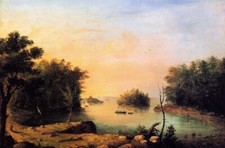 Dipinto olio paesaggio