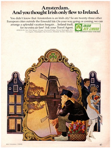 Pubblicità stampa 1969 - , irish
