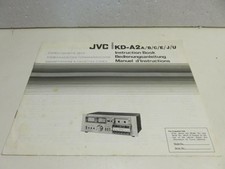 MANUALE JVC KD-A2 Stereo cassette deck 1978 storia tecnica scritto da