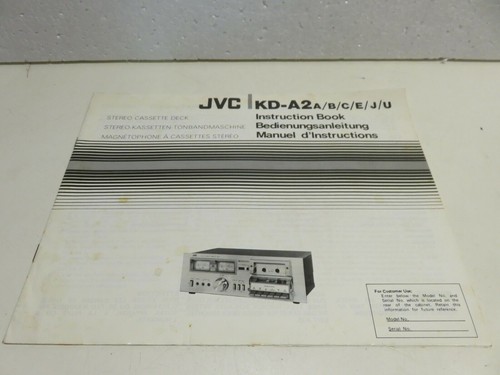 Manuale jvc stereo - kd-a2,