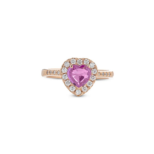 Anello cuore oro rosa - anello,