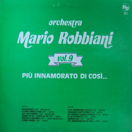 Orchestra mario robbiani vol - mario, vol.9