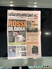 Giornale Moto Gazzetta Dello Sport Il 26 Ottobre 2009 Valentino Rossi In Ottimo