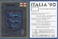 SCUDETTO CALCIATORI PANINI ITALIA 90 - NUOVA/NEW - N.382 ENGLAND