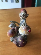 Statuetta Pixies Folletto Musicista Batterista Elfo Decorazione Pixie Collezione