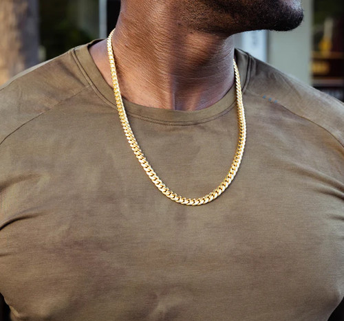 Collana uomo catena cubana oro