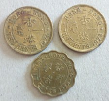 Hong Kong Lot of 3 10 & 20