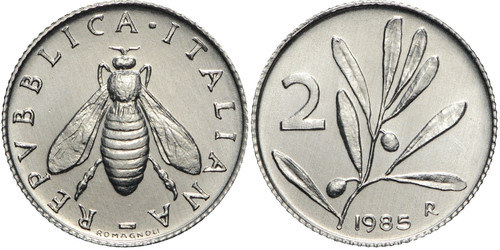 Repubblica italiana 2 lire - repubblica,