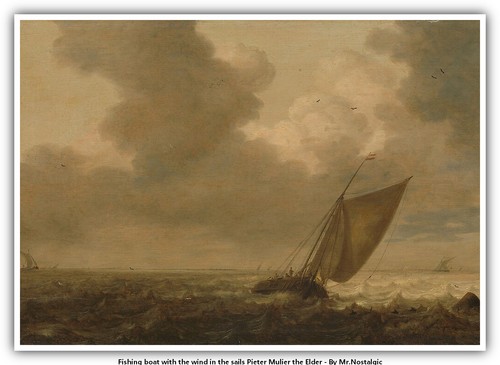 Barca pesca con vento - pesca, il