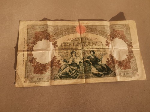 5000 lire marzo 1955 - lire,