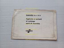 Innocenti Lambretta 150 d-ld  AGGIORNAMENTO 6.1955 catalogo ricambi originale