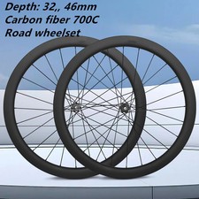 Set ruote bici carbonio strada 700C freno a disco cricchetto 36T ruota bicicletta cerchi ciclismo