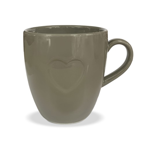 Tazza cuore nuvole - cuore, stoffa
