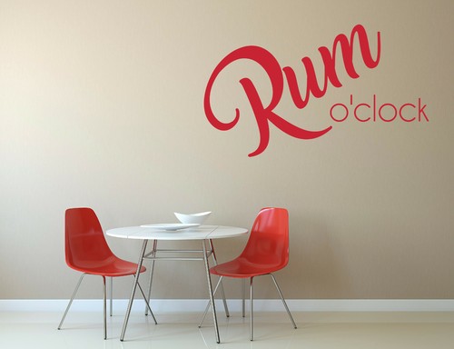 Rum clock adesivo - murale, in