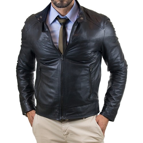 Giacca biker vera pelle - giacca,