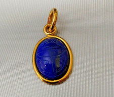 CIONDOLO SCARABEO in Lapislazzuli con montatura in Oro