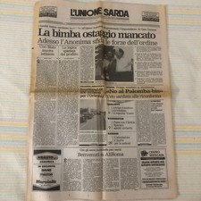 L'UNIONE SARDA  20 MAGGIO 1995 SEQUESTRO FERRUCCIO CHECCHI DORGALI