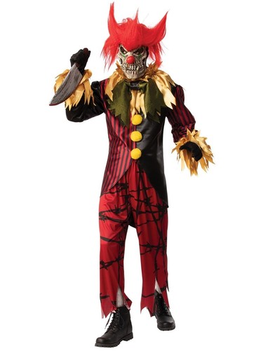 Costume pagliaccio pazzo uomo