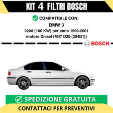 KIT BOSCH 4 Filtri tagliando