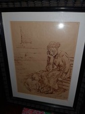 DISEGNO A SANGUIGNA DI MARIO MORETTI FOGGIA