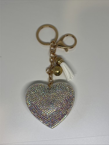 Portachiavi cuore bianco donna - cuore,