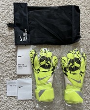 Guanti portiere Nike Vapor Grip3 Volt neri calcio portiere HQ0304-702 taglia 9 nuovi con etichette