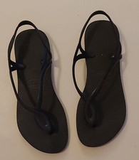 SANDALI INFRADITO HAVAIANAS MODELLO LUNA COLORE NERO 35/36 FLAT DONNA