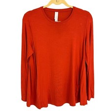 Top donna rosso manica lunga