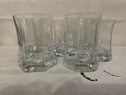 Bicchieri vintage esagonali - bicchieri,