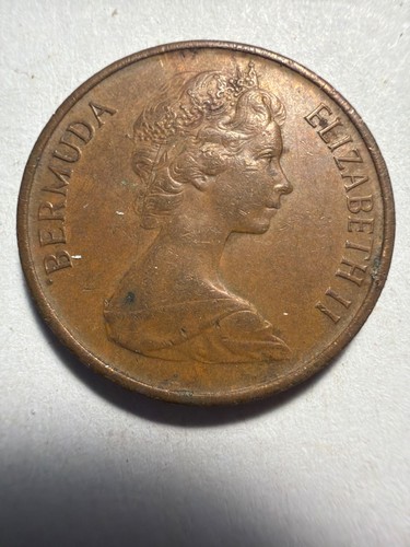 1973 bermuda one cent - one-cent, coin