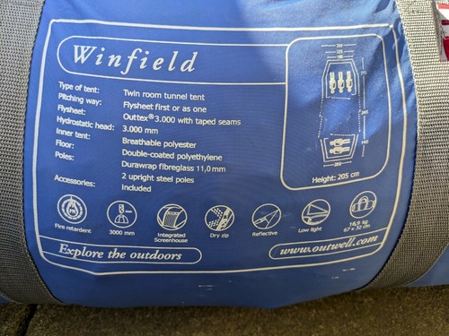 Outwell winfield tenda - winfield, a