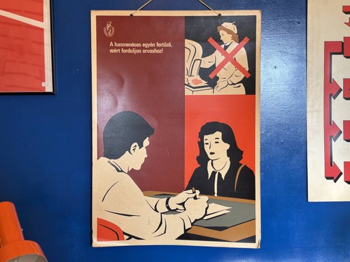 Poster vintage ungheria arte - ungheria,